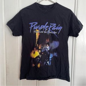 Prince and the Revolution Purple Rain Black Tee Shirt